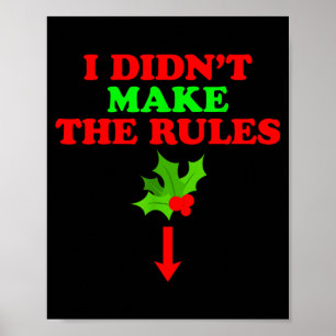 Affiche Gui de Noël Je n'ai pas fait les règles Noël