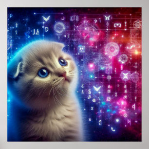 Affiche Guide de Kitten sur les secrets cosmiques