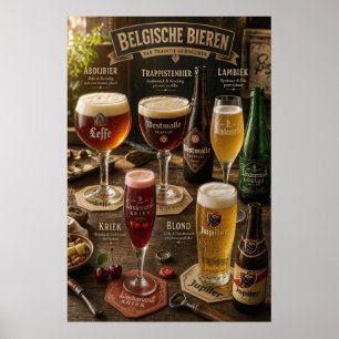 Affiche Guide de la taverne des styles de bière belges Pos