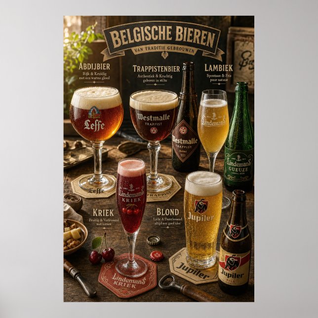 Affiche Guide de la taverne des styles de bière belges Pos (Devant)