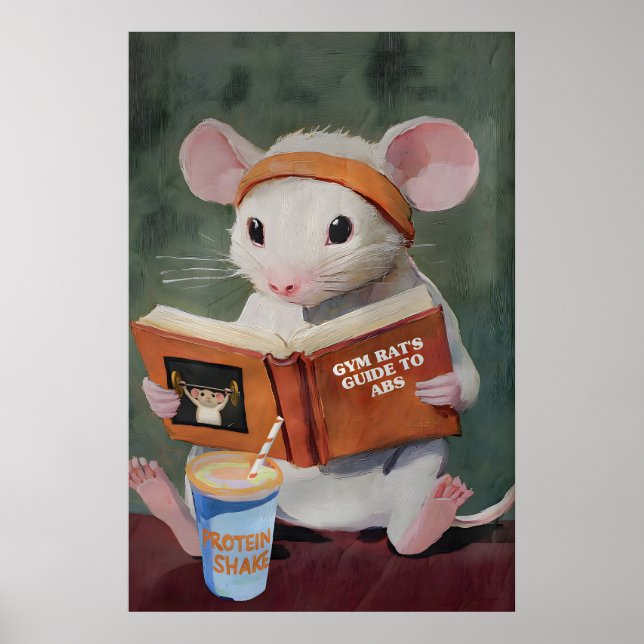 Affiche Guide fantaisiste du rat de gym pour les abdos - A (Devant)