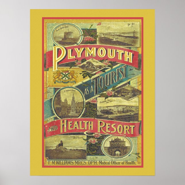 Affiche Guide Vintage voyage et touristique d'Angleterre (Devant)