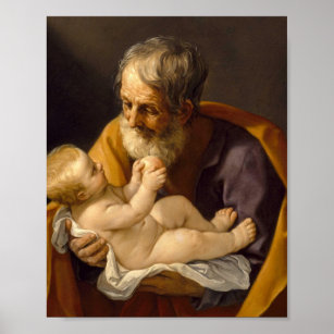 Affiche Guido Reni - Saint Joseph Et Le Christ Enfant