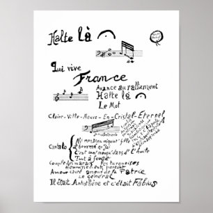 Affiche Guillaume Apollinaire, Venu de Dieuze