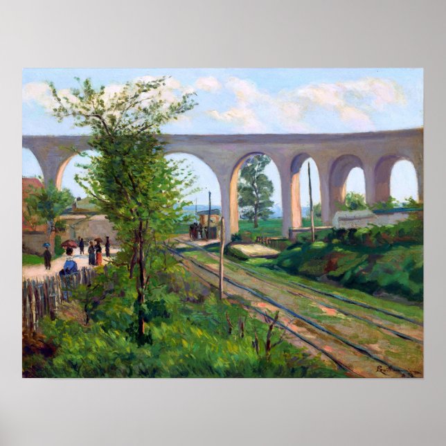 Affiche Guillaumin - Aqueduc d'Arcueil à la traverse du ch (Devant)