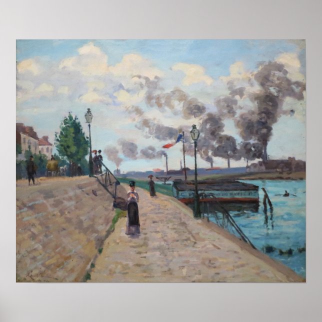 Affiche Guillaumin - La Seine à Charenton (Devant)