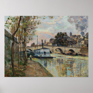 Affiche Guillaumin - La Seine À Paris 1874
