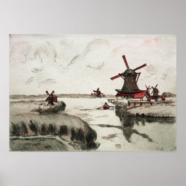 Affiche Guillaumin - Vue De Saardam (Devant)