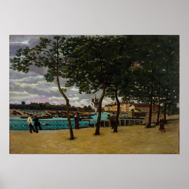 Affiche Guillaumin - Vue Sur La Seine Paris (Devant)