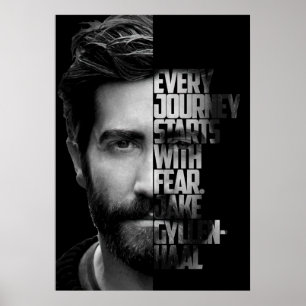 Affiche Guillemet noir et blanc Jake Gyllenhaal