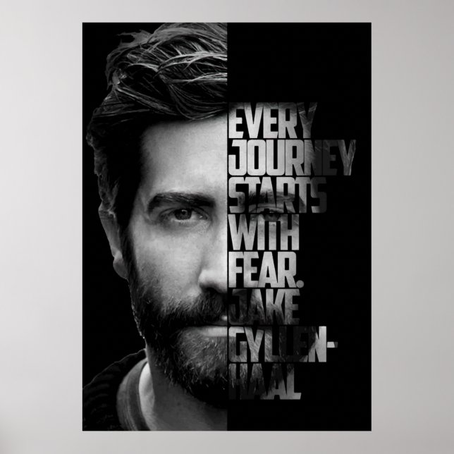 Affiche Guillemet noir et blanc Jake Gyllenhaal (Devant)