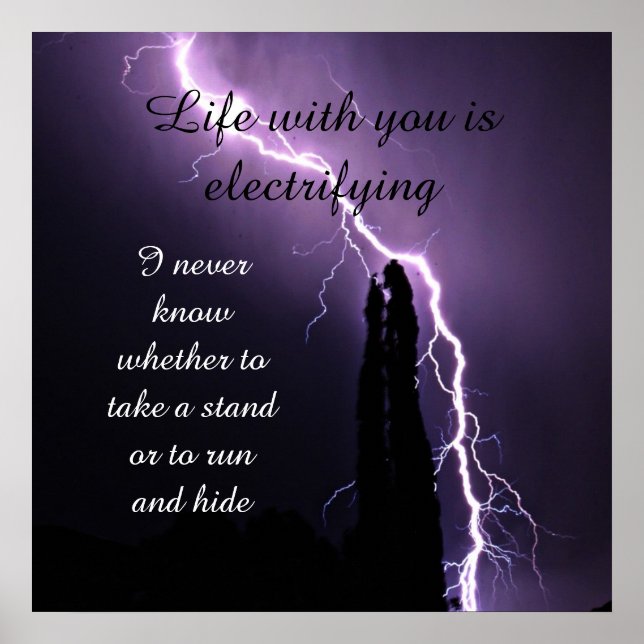 Affiche Guillemets de boulon de foudre (Devant)