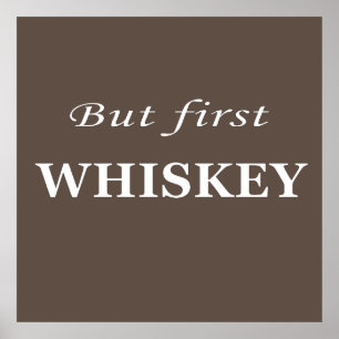 Affiche guillemets de whiskey