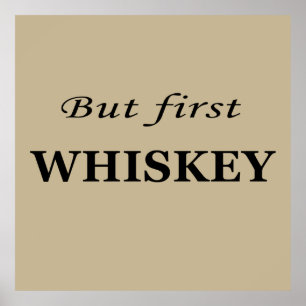 Affiche guillemets de whiskey
