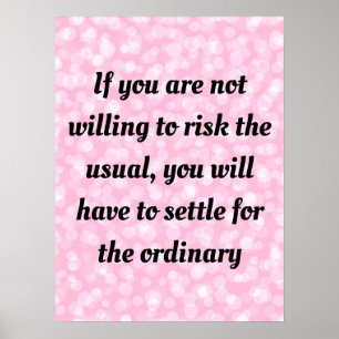 Affiche Guillemets et paroles motivationnels