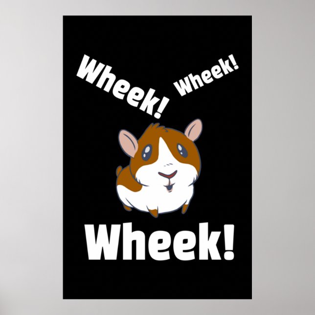 Affiche Guinea pig Wheek! Wheek! (Devant)