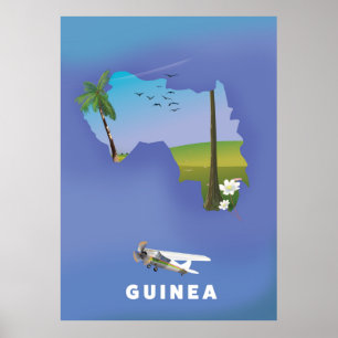 Affiche Guinée Afrique du Sud Photographie de l'affiche de