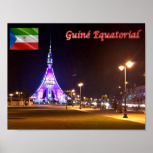 Affiche Guinée équatoriale - Bata - Torre de la Libertad -