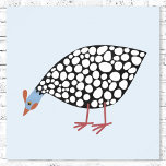 Affiche Guinée Fowl Bird<br><div class="desc">Une poule de Guinée mignonne et décalée pour les fermiers,  les amateurs d'oiseaux et n'importe qui d'autre !</div>