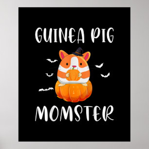 Affiche Guinée Momster Pig Citrouille Monster Funny Hallow