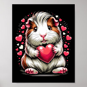 Affiche Guinéen Coeur Coeur Saint Valentin Vale mignonne