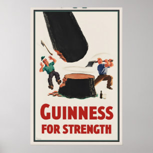 Affiche Guinness For Strength   Vintage John