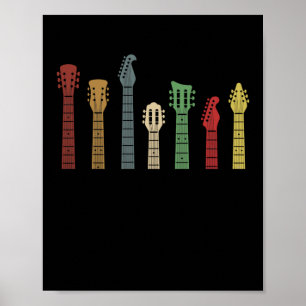 Affiche Guitar Pick Venin For Guitarist Rétro Vintage