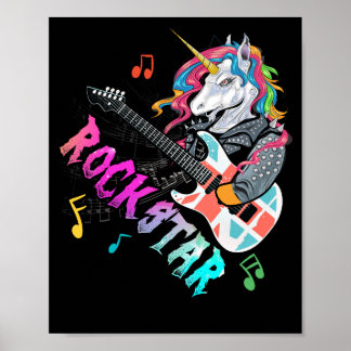 Affiche Guitar Rockin' Music Singer