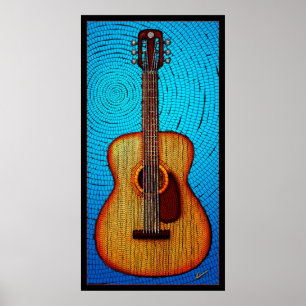 Affiche Guitare acoustique