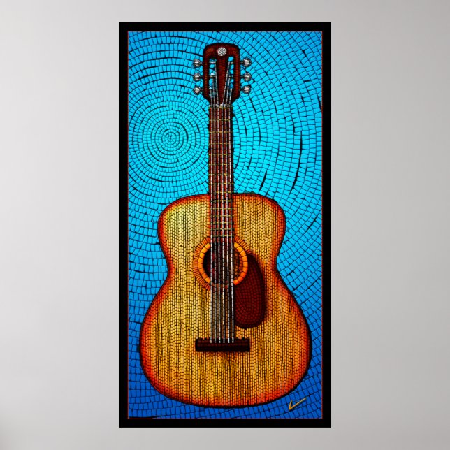 Affiche Guitare acoustique (Devant)