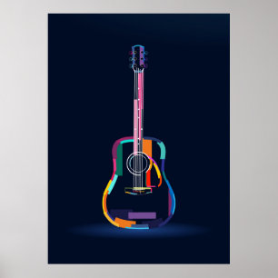 Affiche Guitare acoustique