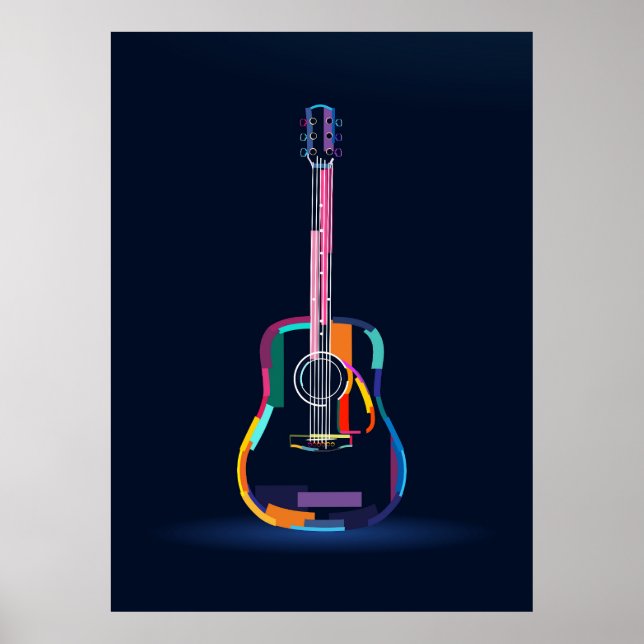 Affiche Guitare acoustique (Devant)