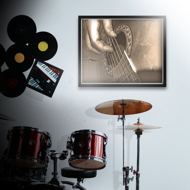 Affiche Guitare acoustique (Créateur téléchargé)