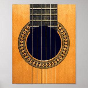Affiche Guitare acoustique géniale