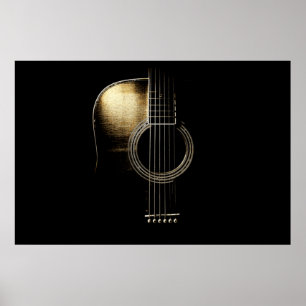 Affiche Guitare acoustique Lite