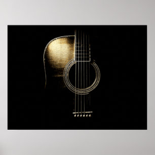 Affiche Guitare acoustique Lite