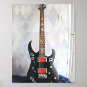 Affiche Guitare acoustique mignonne