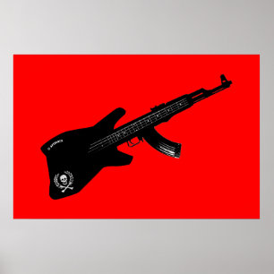 Affiche Guitare AK 47