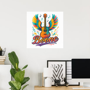 Affiche Guitare Boone
