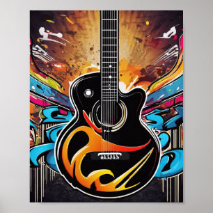 Affiche Guitare cool