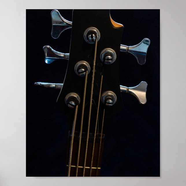 Affiche Guitare de basse cool (Devant)