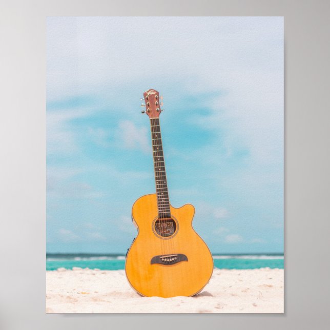 Affiche Guitare de basse cool (Devant)