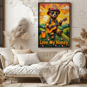 Affiche Guitare de la Vallée d'Or : Ballade florale de l'o