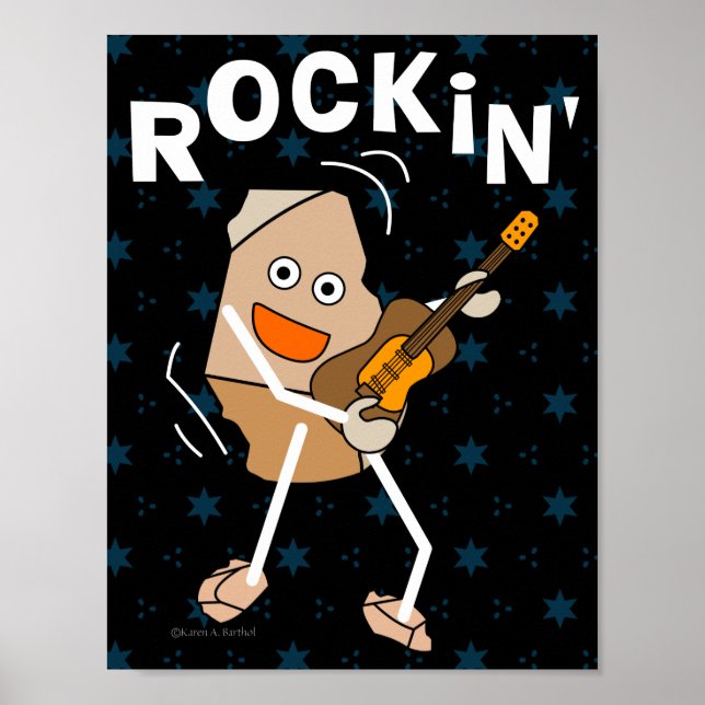 Affiche Guitare de Rockin (Devant)