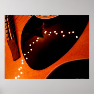 Affiche Guitare de scintillement