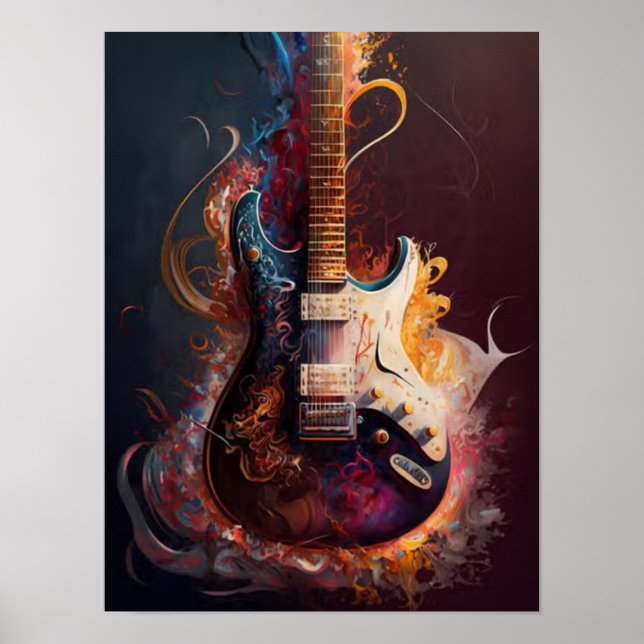 Affiche Guitare électrique (Devant)