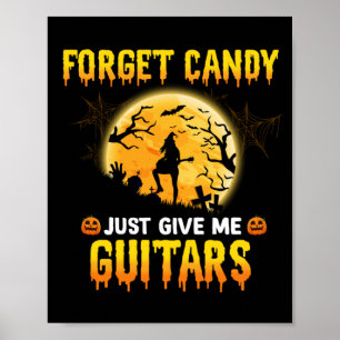Affiche Guitare Jouer Sorcière Oublier Bonbons Juste Me Do