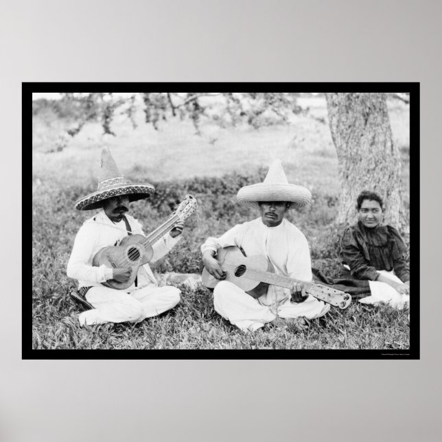 Affiche Guitare mexicaine 1904 (Devant)