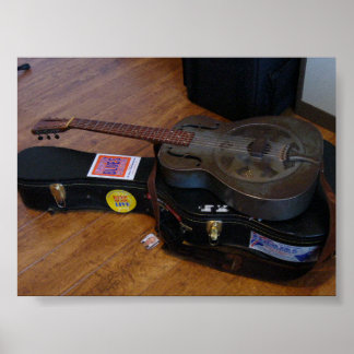 Affiche Guitare nationale duolienne ancienne