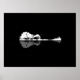 Affiche Guitare naturelle